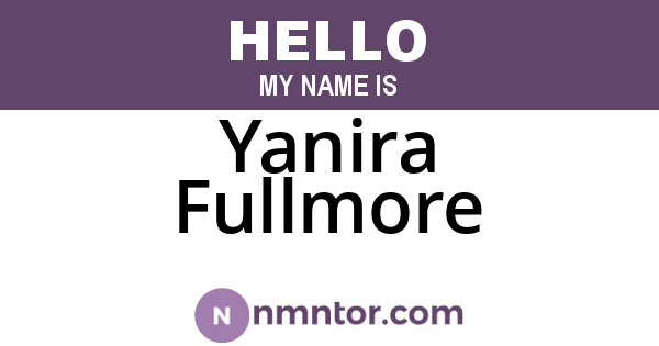 Yanira Fullmore