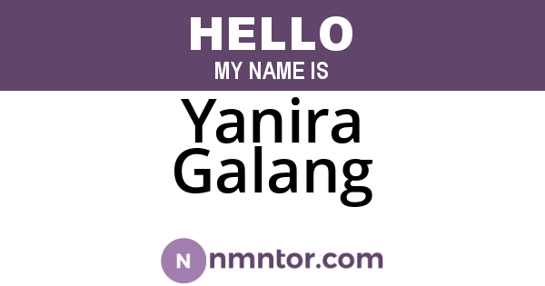 Yanira Galang