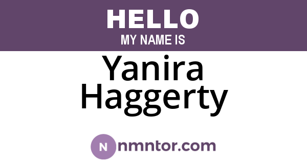 Yanira Haggerty
