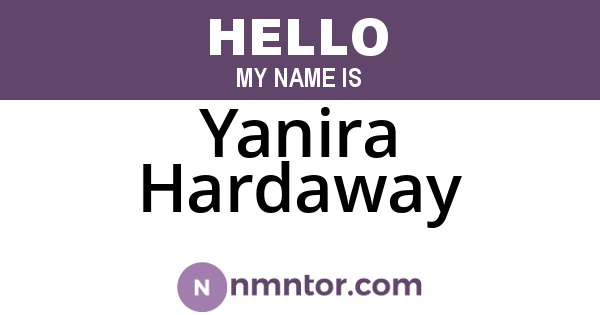 Yanira Hardaway