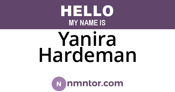 Yanira Hardeman