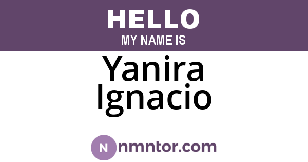 Yanira Ignacio