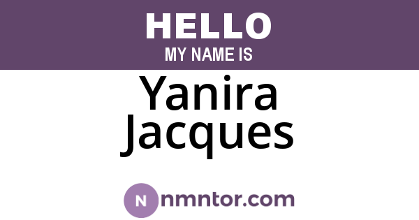 Yanira Jacques