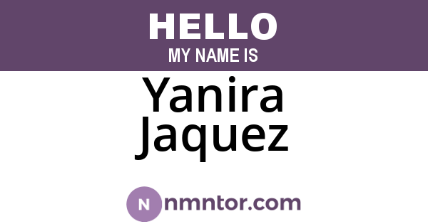 Yanira Jaquez