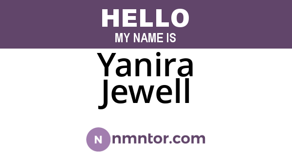 Yanira Jewell