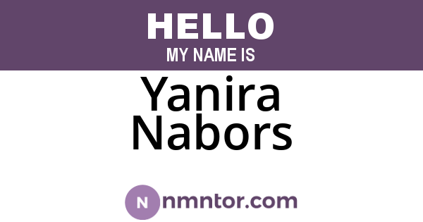 Yanira Nabors