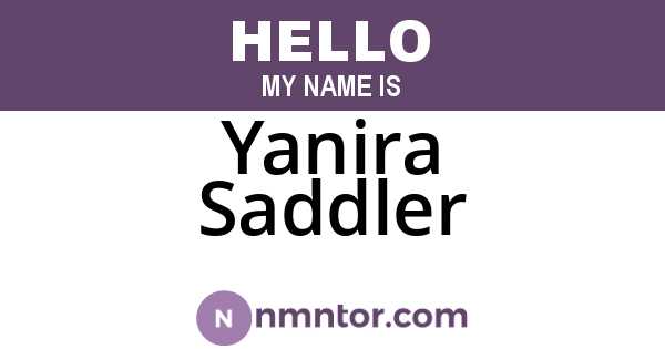 Yanira Saddler
