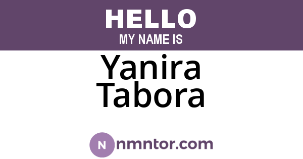 Yanira Tabora