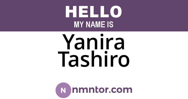 Yanira Tashiro