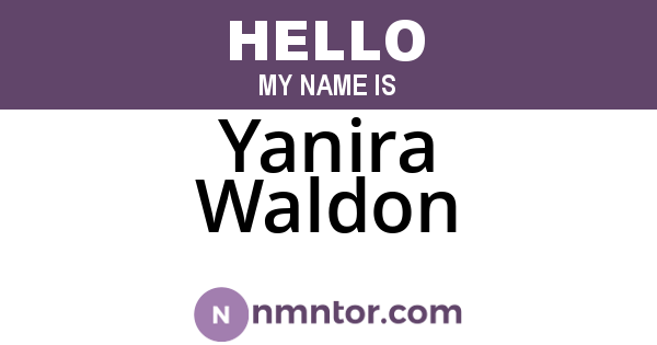 Yanira Waldon