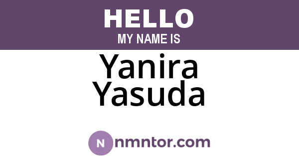 Yanira Yasuda