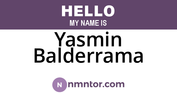 Yasmin Balderrama