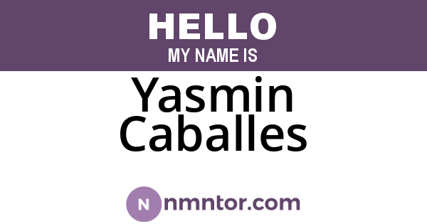 Yasmin Caballes