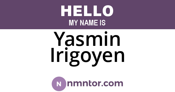 Yasmin Irigoyen
