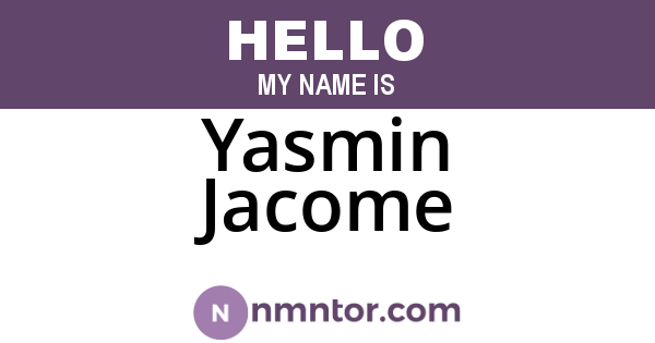 Yasmin Jacome