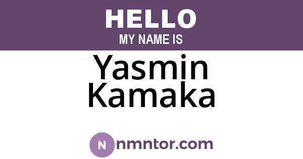 Yasmin Kamaka