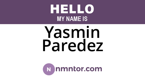 Yasmin Paredez