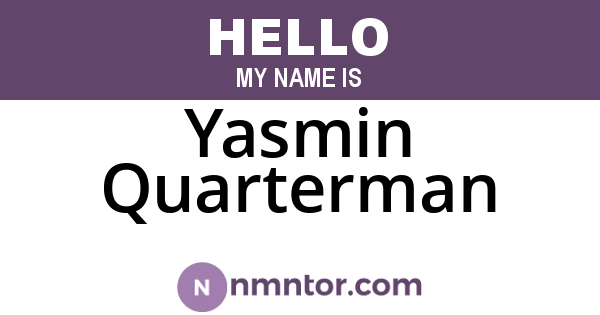 Yasmin Quarterman