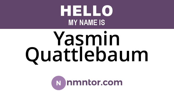 Yasmin Quattlebaum