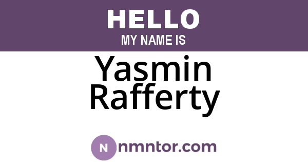 Yasmin Rafferty