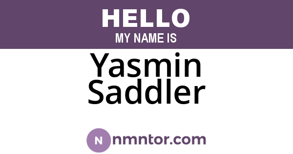 Yasmin Saddler