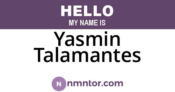 Yasmin Talamantes