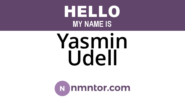 Yasmin Udell