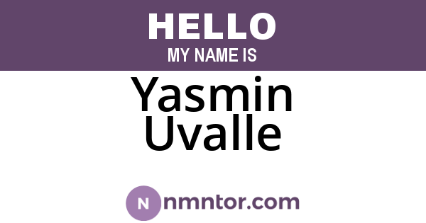 Yasmin Uvalle