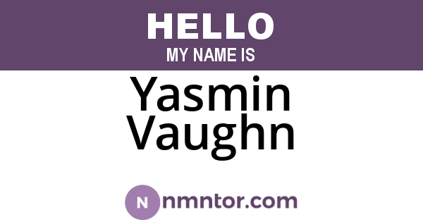 Yasmin Vaughn