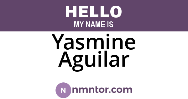 Yasmine Aguilar