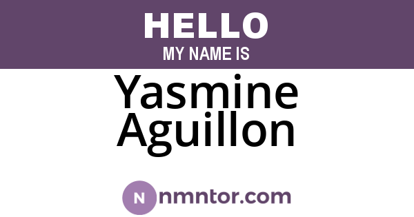 Yasmine Aguillon