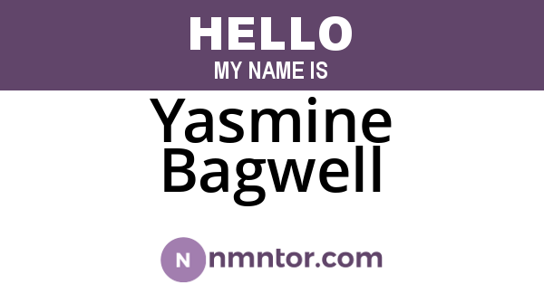 Yasmine Bagwell