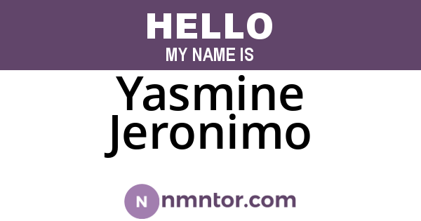 Yasmine Jeronimo