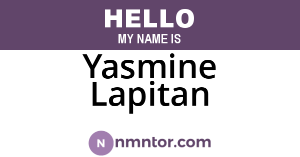 Yasmine Lapitan