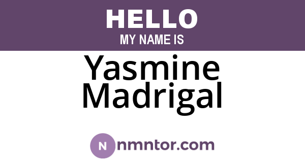 Yasmine Madrigal
