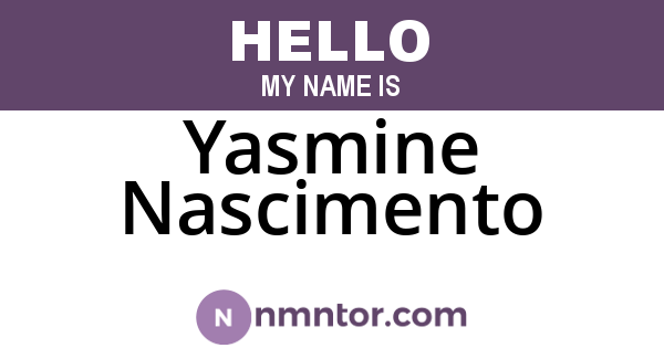 Yasmine Nascimento