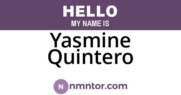 Yasmine Quintero