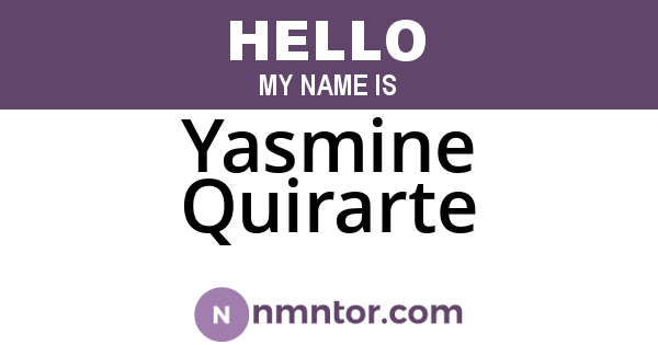 Yasmine Quirarte