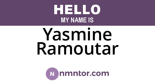 Yasmine Ramoutar