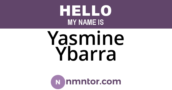 Yasmine Ybarra