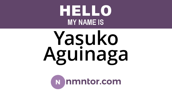 Yasuko Aguinaga