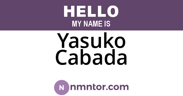 Yasuko Cabada