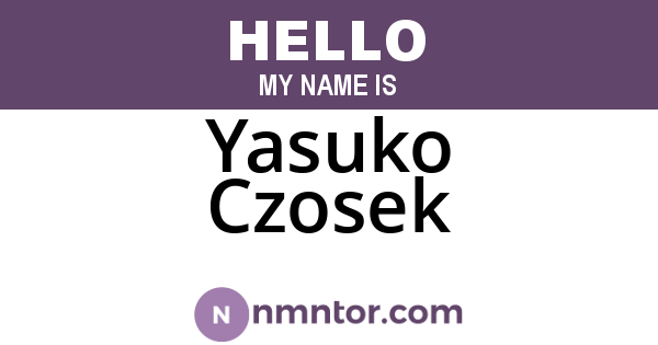 Yasuko Czosek