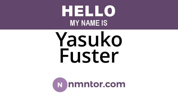 Yasuko Fuster
