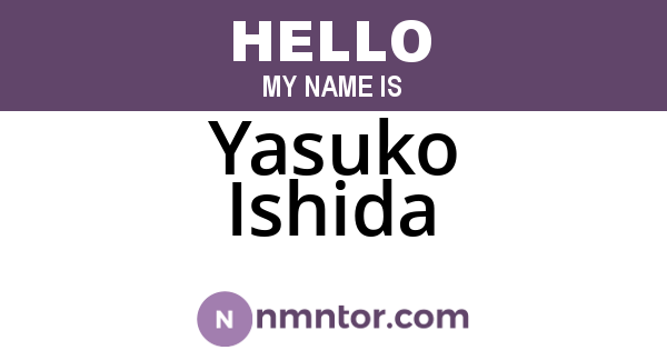 Yasuko Ishida