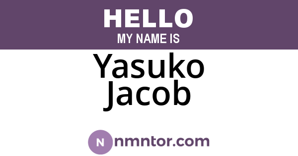 Yasuko Jacob