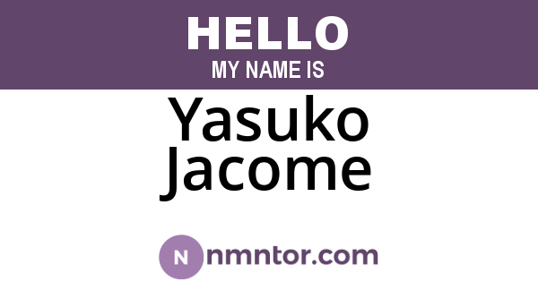 Yasuko Jacome