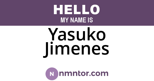 Yasuko Jimenes