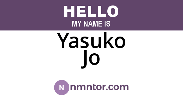 Yasuko Jo