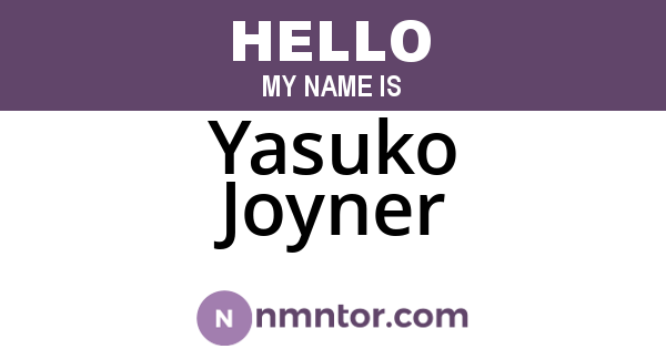 Yasuko Joyner
